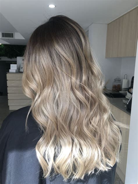 warm blonde balayage|dark brown to blonde balayage.